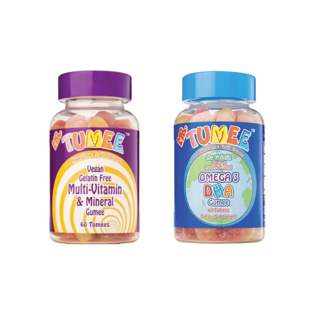 MR TUMEE MULTI VITAMIN & MINERAL GUMMIES 60s  + OMEGA 3 DHA GUMMIES 60s