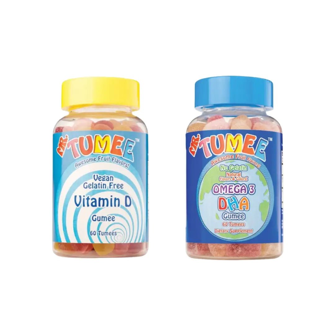 MR TUMEE VITAMIN D 3 GUMMIES 60s + OMEGA 3 DHA GUMMIES 60s