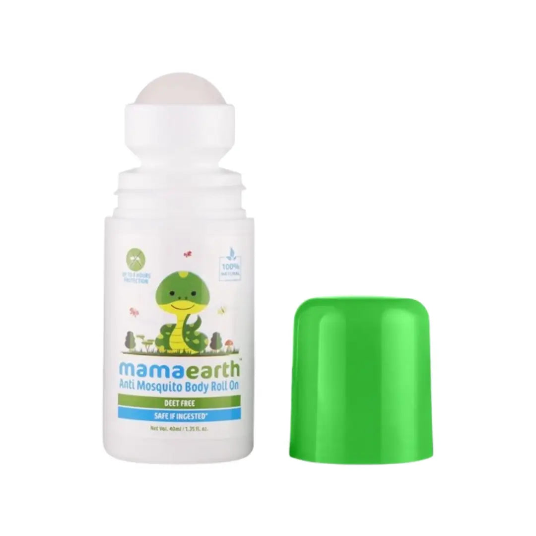 Mamaearth Anti Mosquito Body Roll On 40ml | Plant-Based Mosquito Protection Roll-On