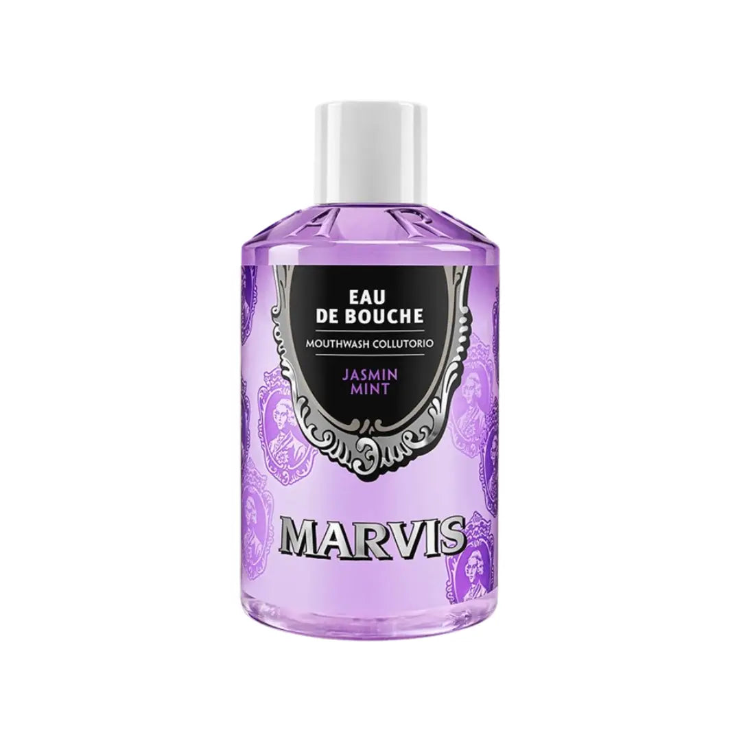 Marvis Jasmint Mint Mouthwash 400ml | Fluoride Mouthwash with Mint & Jasmine Freshness