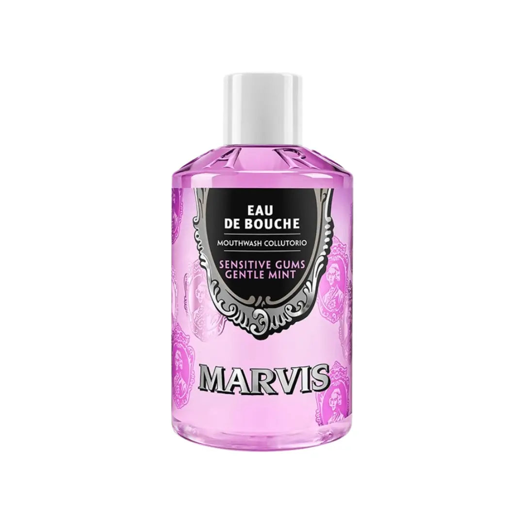 Marvis Sensitive Gums Gentle Mint Mouthwash 400ml | Fluoride Mouthwash for Gum Care & Fresh Breath