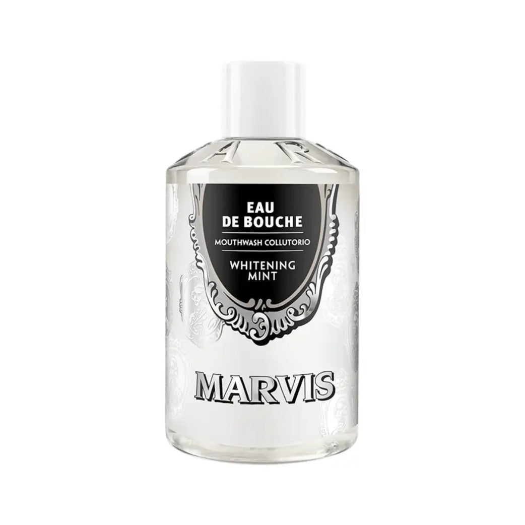 Marvis Whitening Mint Mouthwash 400ml | Alcohol-Free Fluoride Mouthwash for Fresh Breath