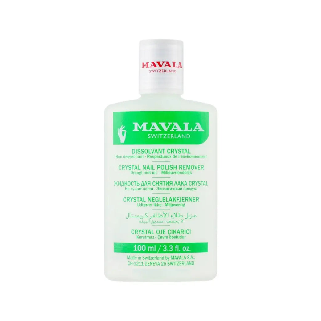 Mavala Crystal Nail Polish Remover 100ml | Acetone-Free Gentle Nail Polish Remover