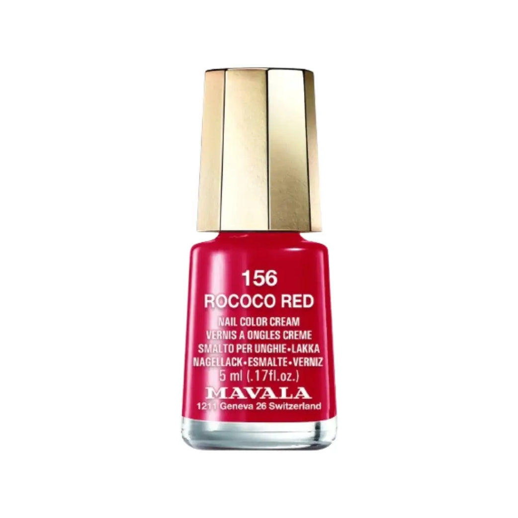 Mavala Nail Color Cream 156 Rococo Red 5ml | Long-Lasting Red Nail Polish