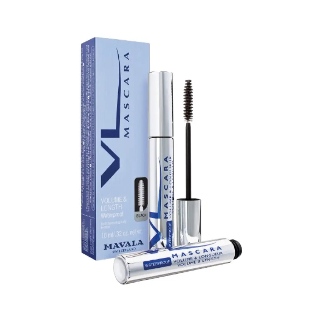 Mavala Waterproof VL Mascara Brown 10ml 94002 | Long-Lasting Volumizing Waterproof Mascara