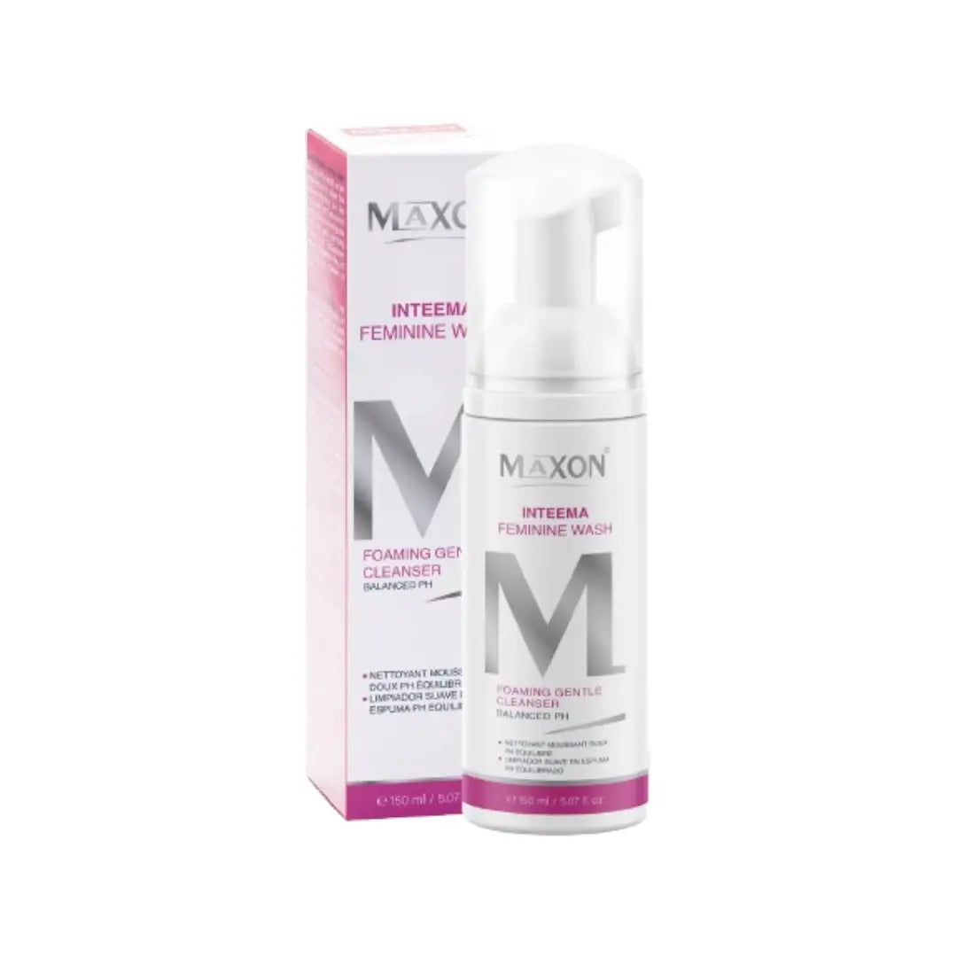 Maxon Inteema Feminine Wash 150ml – Gentle pH Balanced Intimate Cleanser with Soothing Botanical Extracts