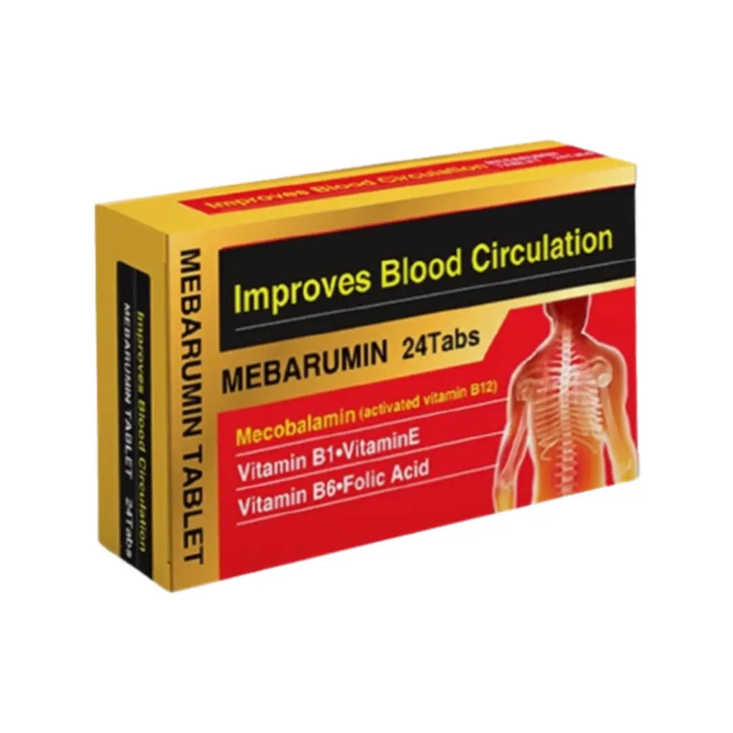 Mebarumin Tablets 24s – Multivitamin B Complex Supplement for Nerve Health, Energy & Blood Circulation Support