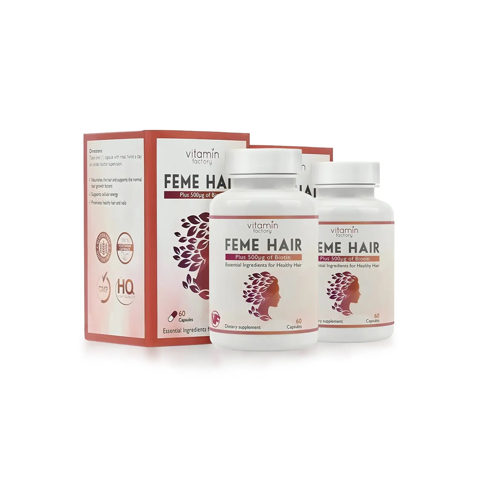 Feme Hair 60 Capsules Pack of 2 – (Two Months Supply)
