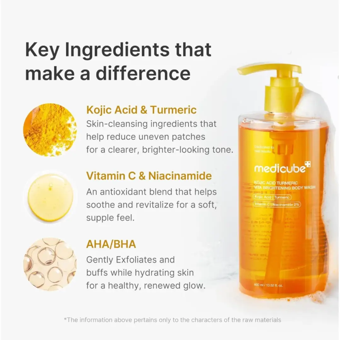 Medicube Kojic Acid Turmeric Vita Brightening Body Wash 400ml