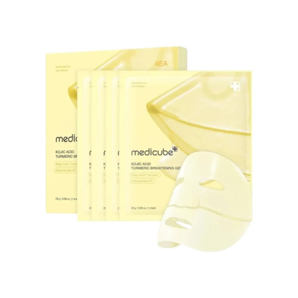 Medicube Kojic Acid Turmeric Whitening Gel Mask 4s