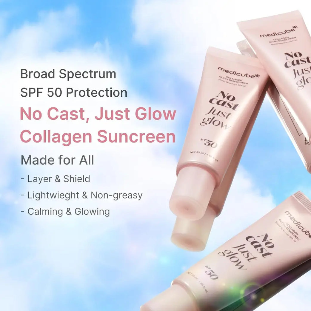 Medicube No Cast Just Glow Collagen Glow SPF50 Sunscreen 50ml