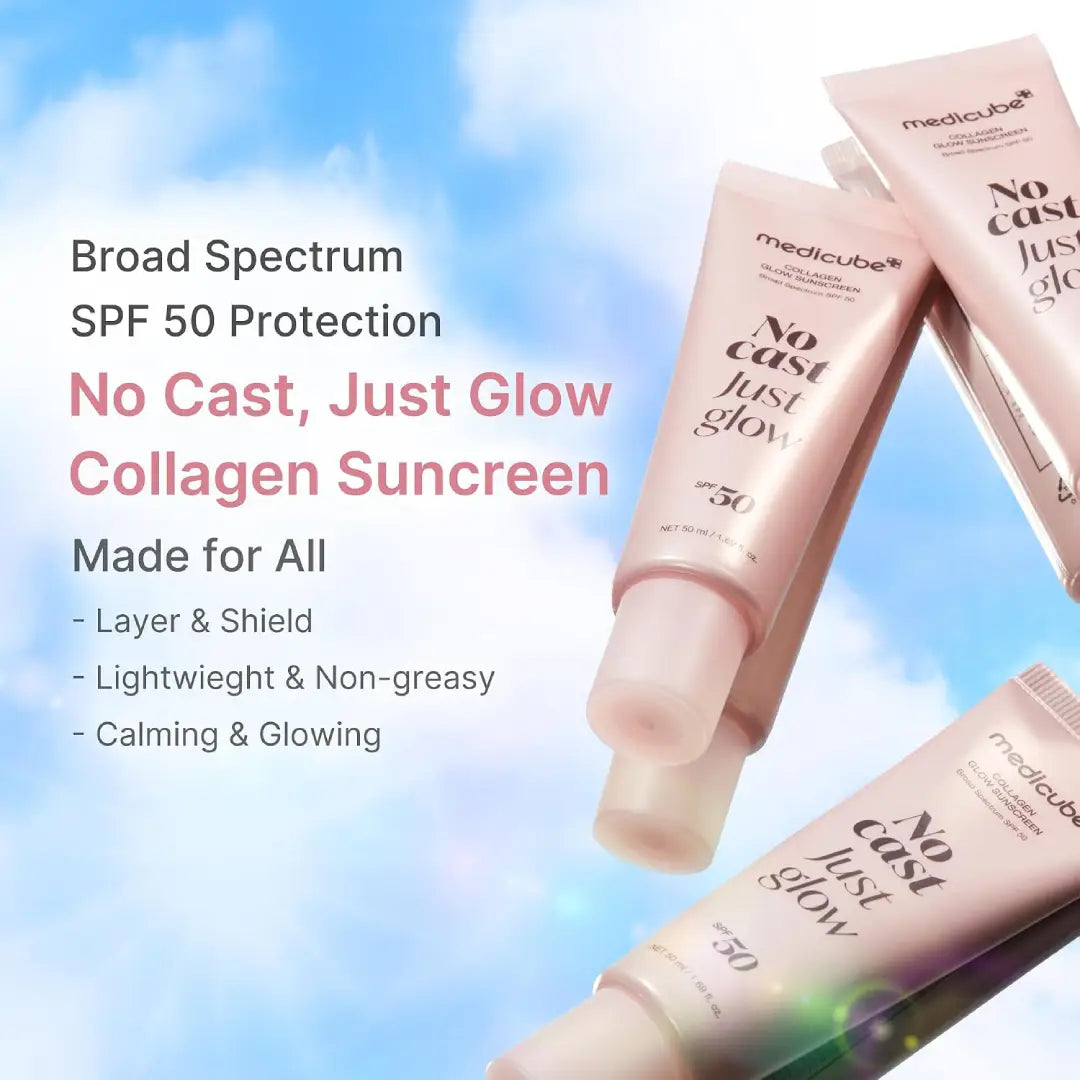 Medicube No Cast Just Glow Collagen Glow SPF50 Sunscreen 50ml