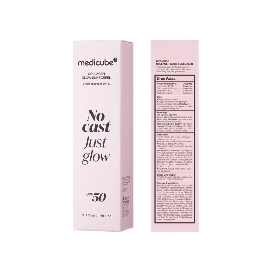 Medicube No Cast Just Glow Collagen Glow SPF50 Sunscreen 50ml