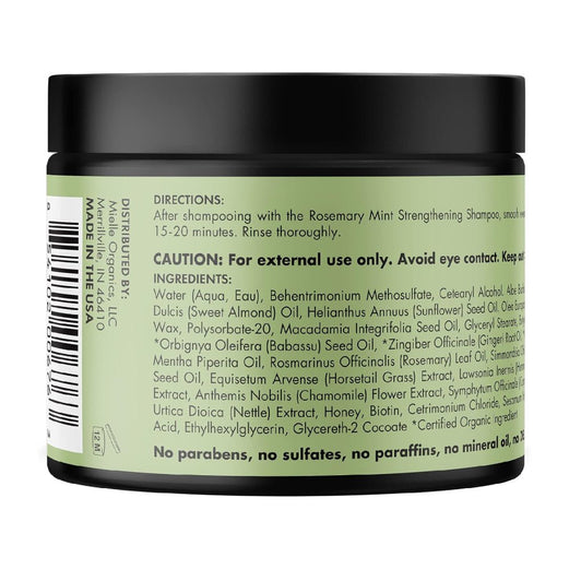 MIELLE ROSEMARY MINT STRENGTHENING HAIR MASQUE 340G