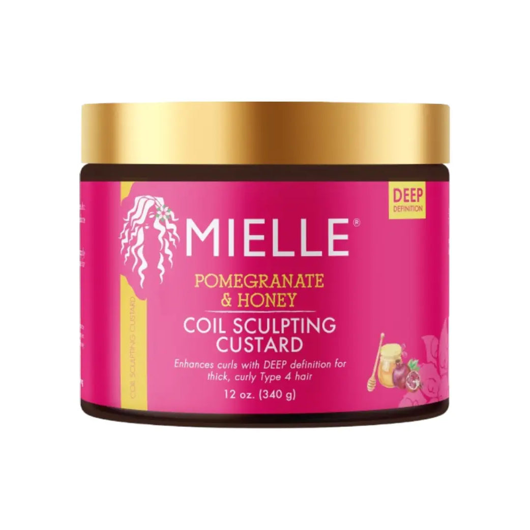 Mielle Pomegranate & Honey Coil Sculpting Custard 340g – Curl Defining Hair Styling Custard