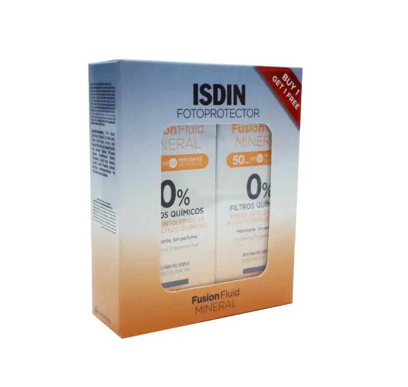 ISDIN Fotoprotector SPF50 Fusion Fluid Mineral 50ml 1+1 Offer Pack