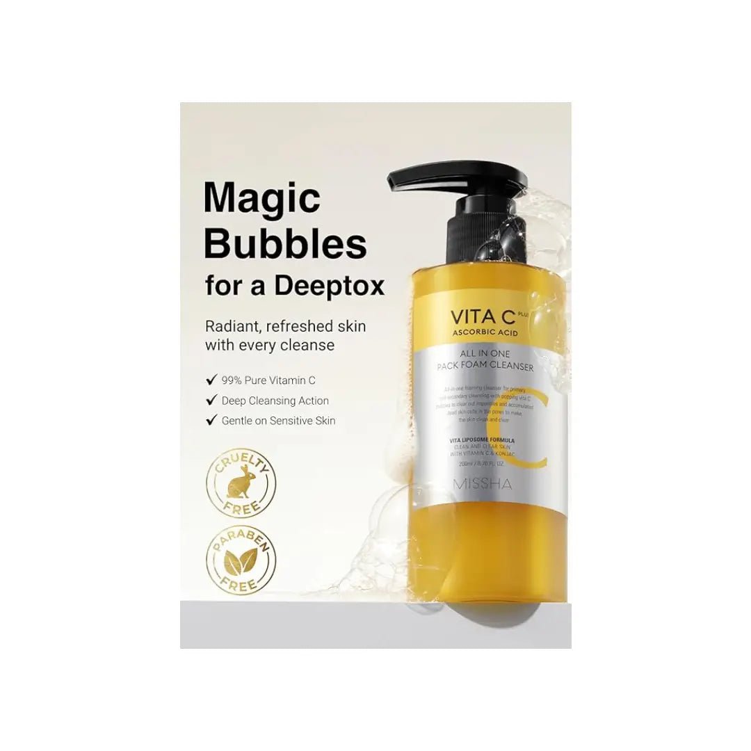 Missha Vitamin C All In One Foam Cleanser 200ML