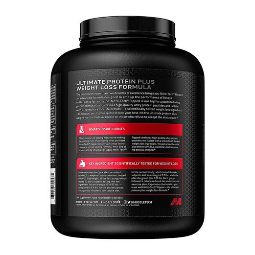 MuscleTech NitroTech Protein Powder Ripped 4 lbs