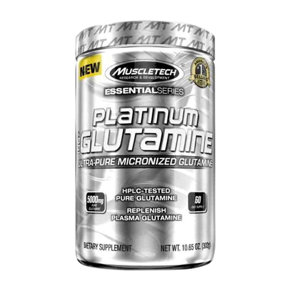 MuscleTech Platinum 100% Glutamine , 300 Grams Unflavored
