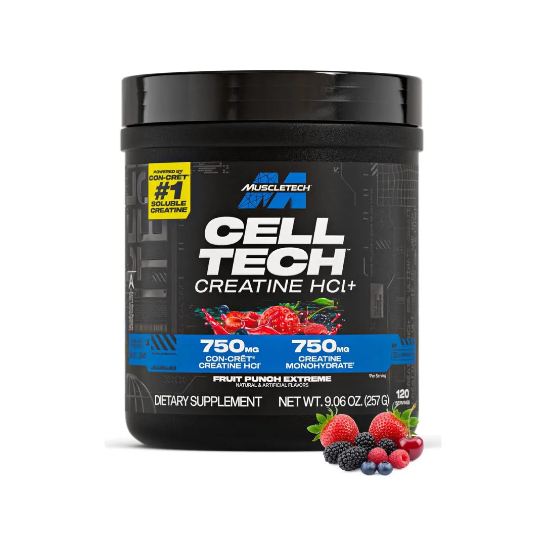 MuscleTech Cell-Tech Creatine HCL+ 257g Fruit Punch Extreme Serv 120