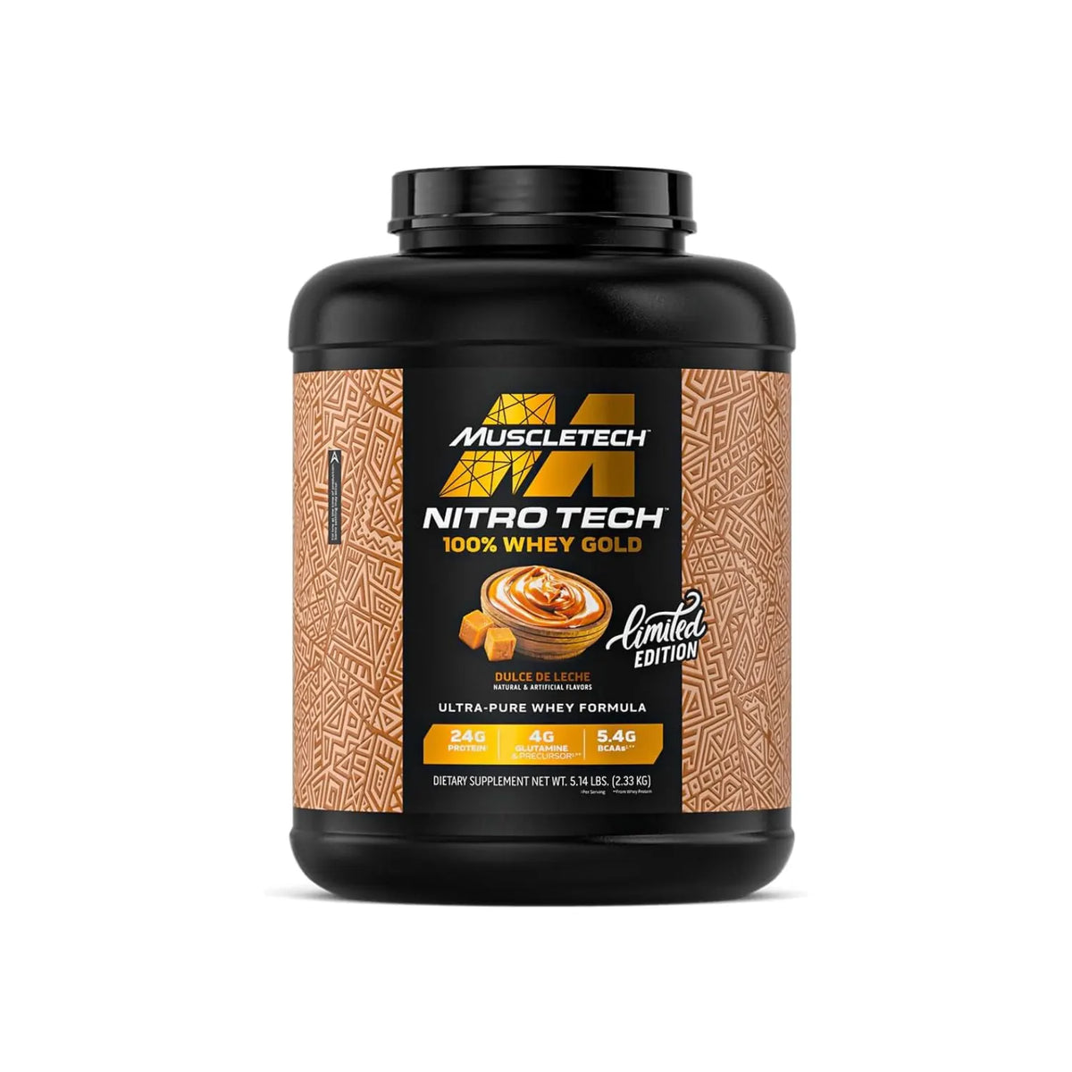 MuscleTech Nitro Tech Whey Gold 5lb Dulce De Leche Serv 69