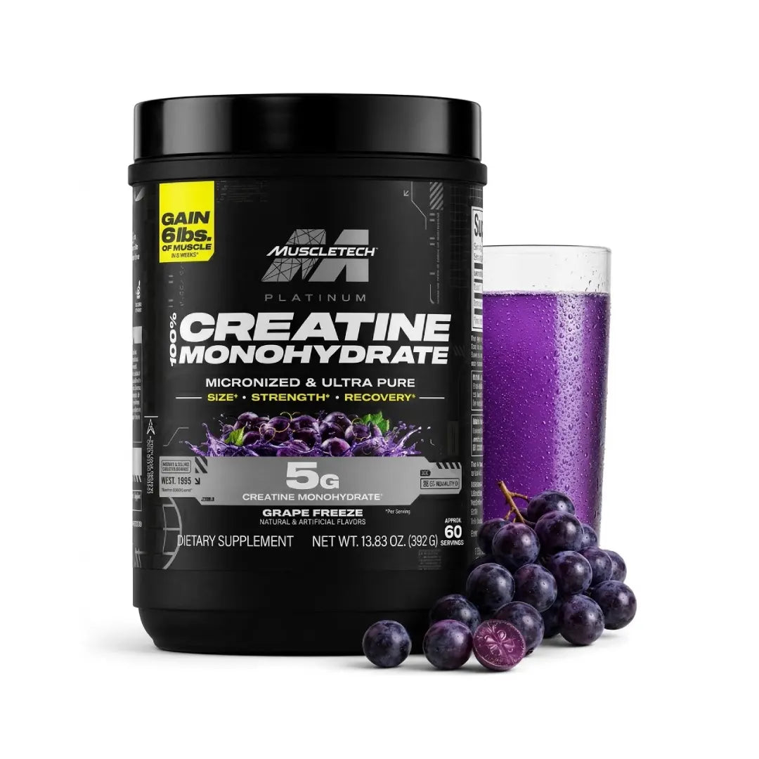 MuscleTech Platinum Creatine Monohydrate Grape Freeze 392G Serv 60