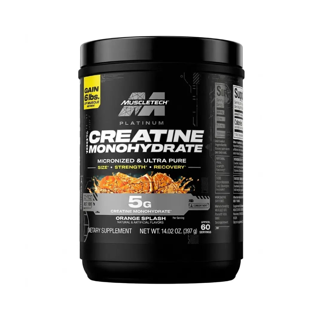 MuscleTech Platinum Creatine Monohydrate Orange Splash 397G Serv 60