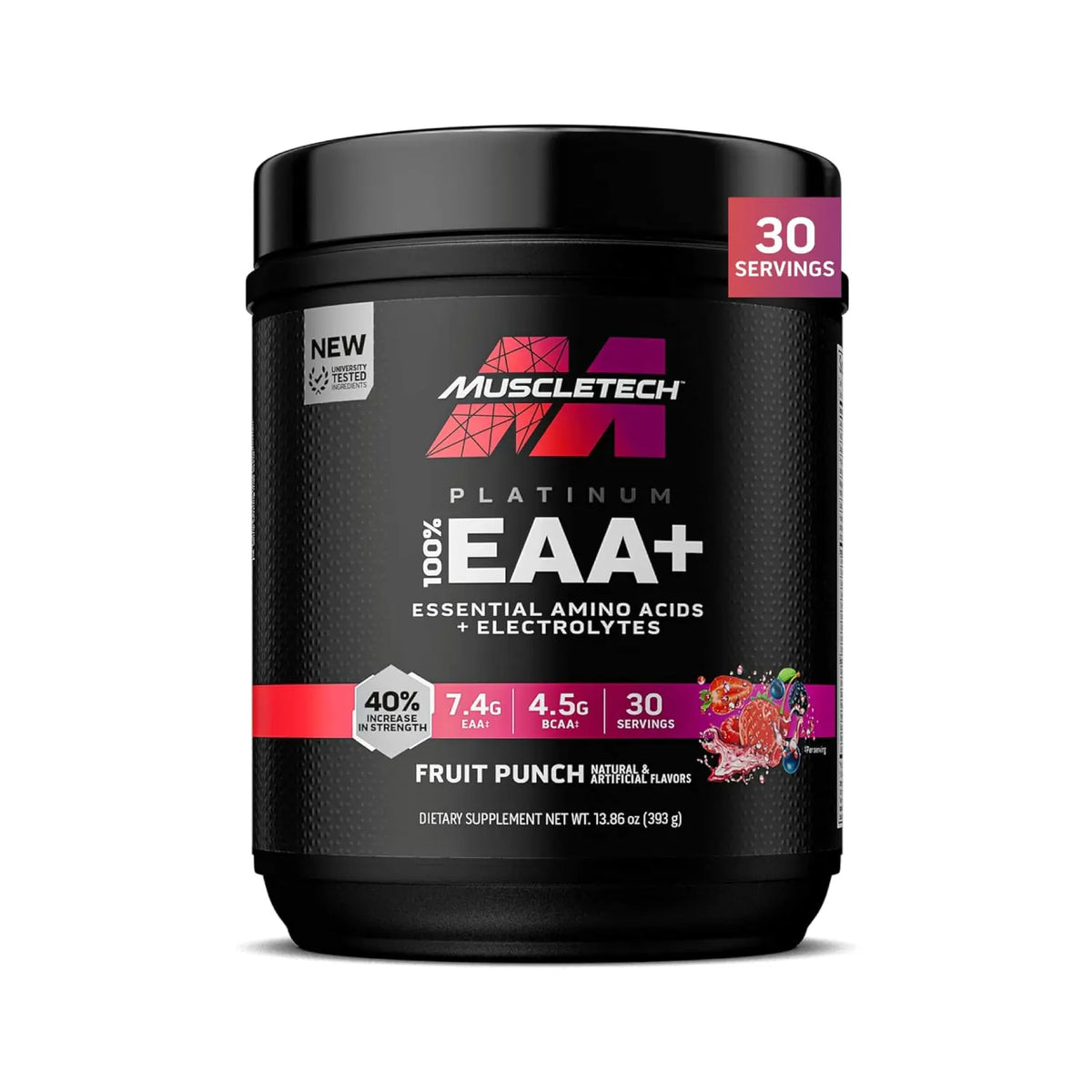 MuscleTech Platinum EAA+ 393g Fruit Punch Serv 30