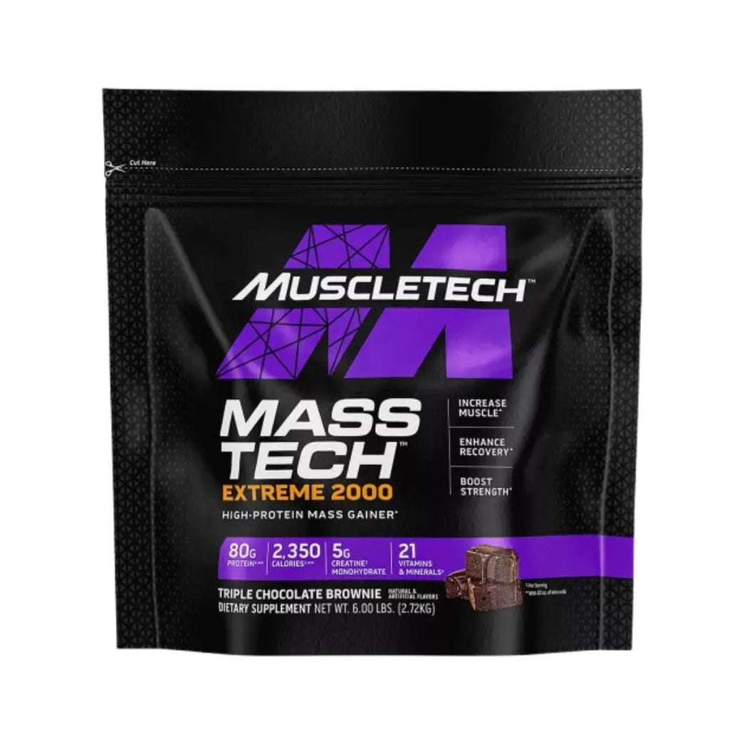 Muscletech Mass Tech Extreme 2000 6LBS Triple Chocolate Brownie
