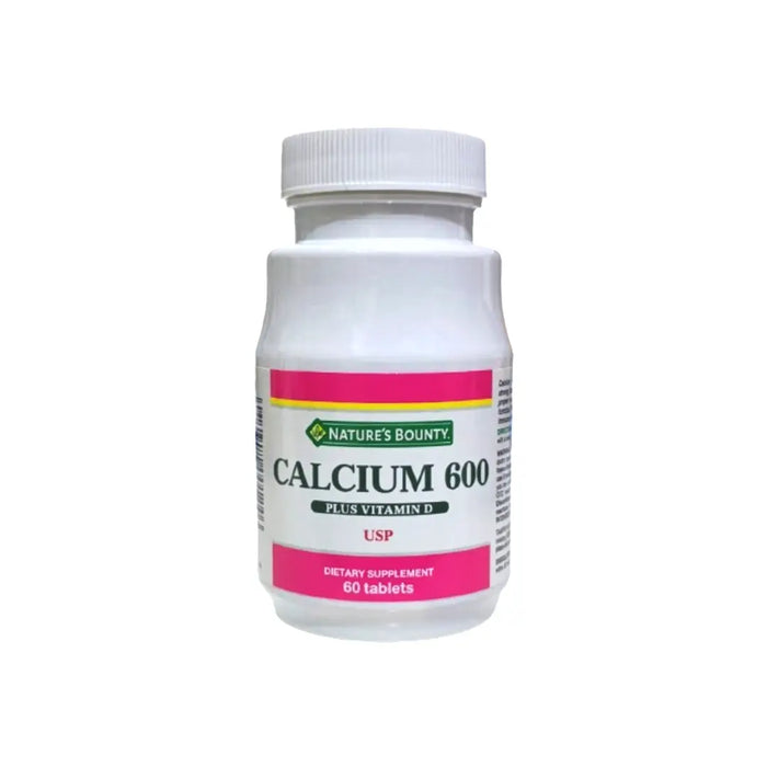 NATURES BOUNTY CALCIUM 600 PLUS VITAMIN D TAB 60s