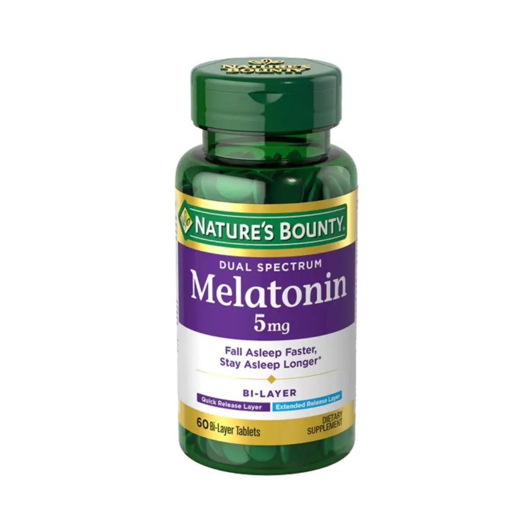 NATURES BOUNTY Dual Spectrum Melatonin 5mg Tab 60s