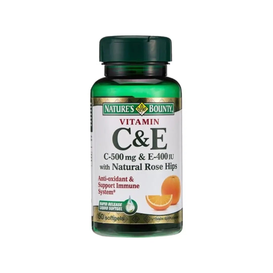 NATURES BOUNTY Vitamin C&E Softgel 50s
