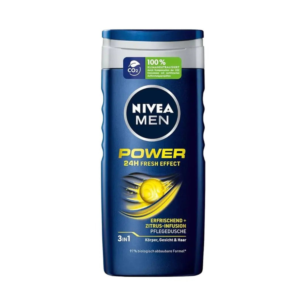 NIVEA Men 3in1 Power 24h Fresh Effect Shower Gel 250ml