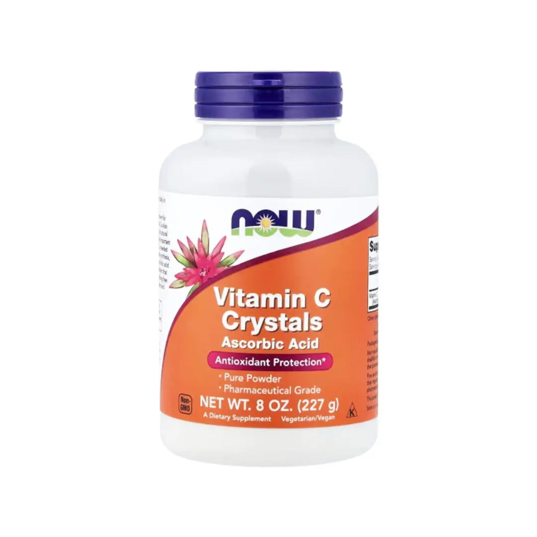NOW Vitamin C Crystals 227g - Pure Vitamin C Powder Antioxidant Supplement