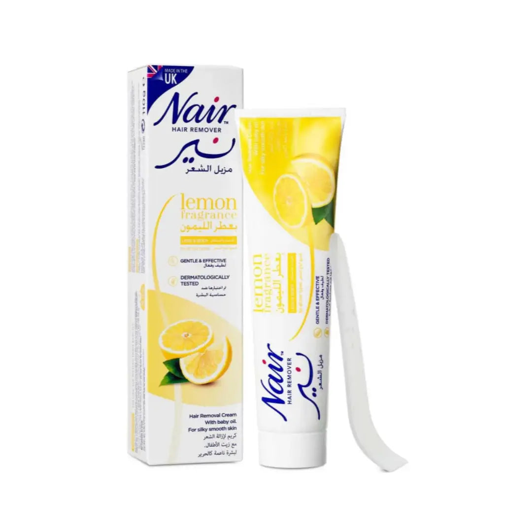 Nair Hair Remover Cream Lemon Fragrance 110g – Fast Hair Removal Cream for Smooth & Soft Skin