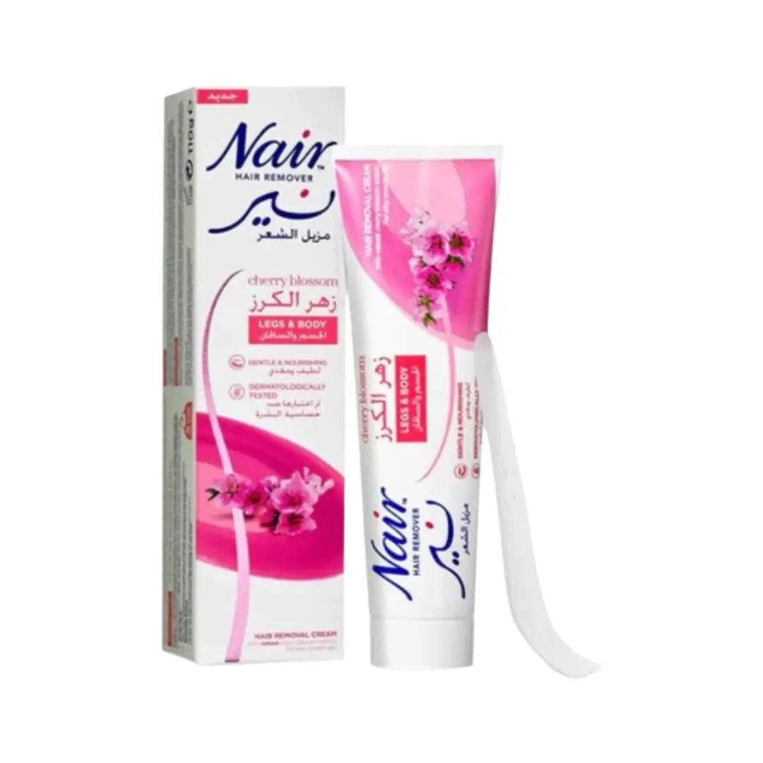 Nair Legs & Body Hair Removal Cream Cherry Blossom 110g – Fast Hair Removal Cream for Smooth & Soft Skin