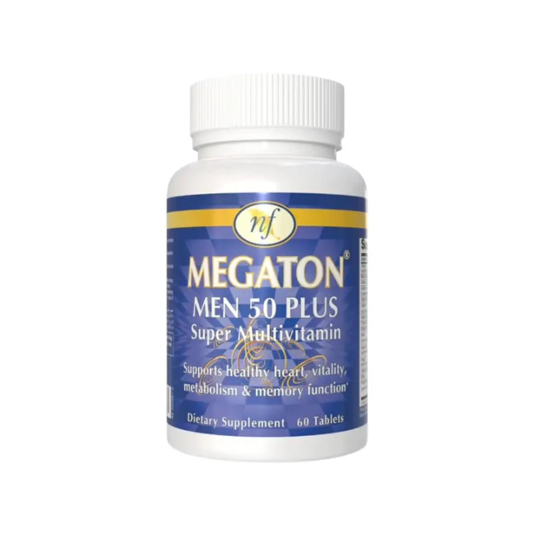 Natural Fervor Megato Men 50 Plus 60 Tablets – Multivitamin for Men Over 50