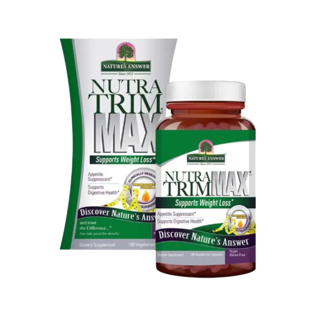 Nature's Answer Nutra Trim Max Capsules 180s Herbal Wellness Supplement for Daily Metabolic Support