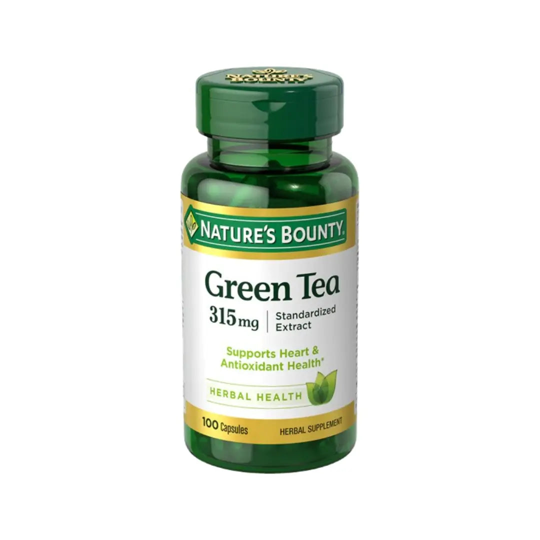 Nature’s Bounty Green Tea Extract 315mg Capsules 100 Softgels – Antioxidant Daily Wellness Supplement