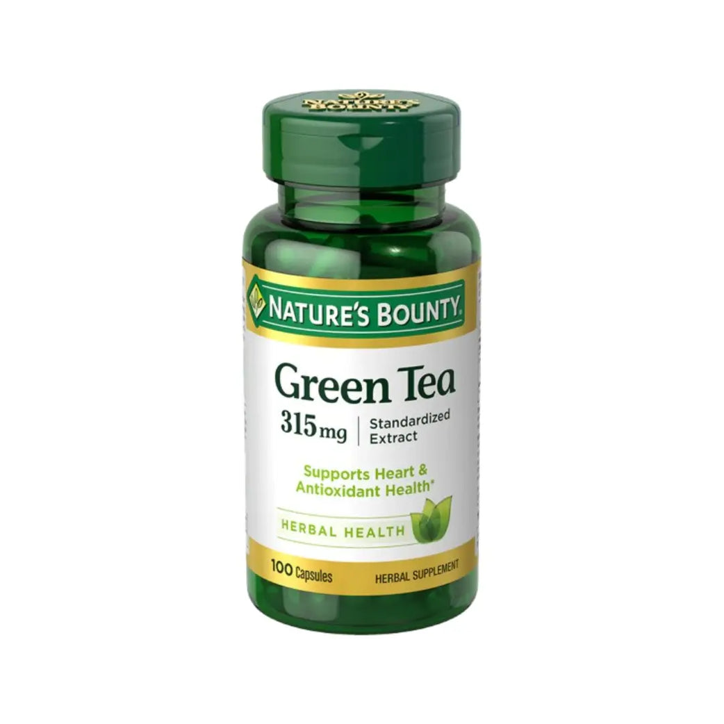 Nature’s Bounty Green Tea Extract 315mg Capsules 100 Softgels – Antioxidant Daily Wellness Supplement