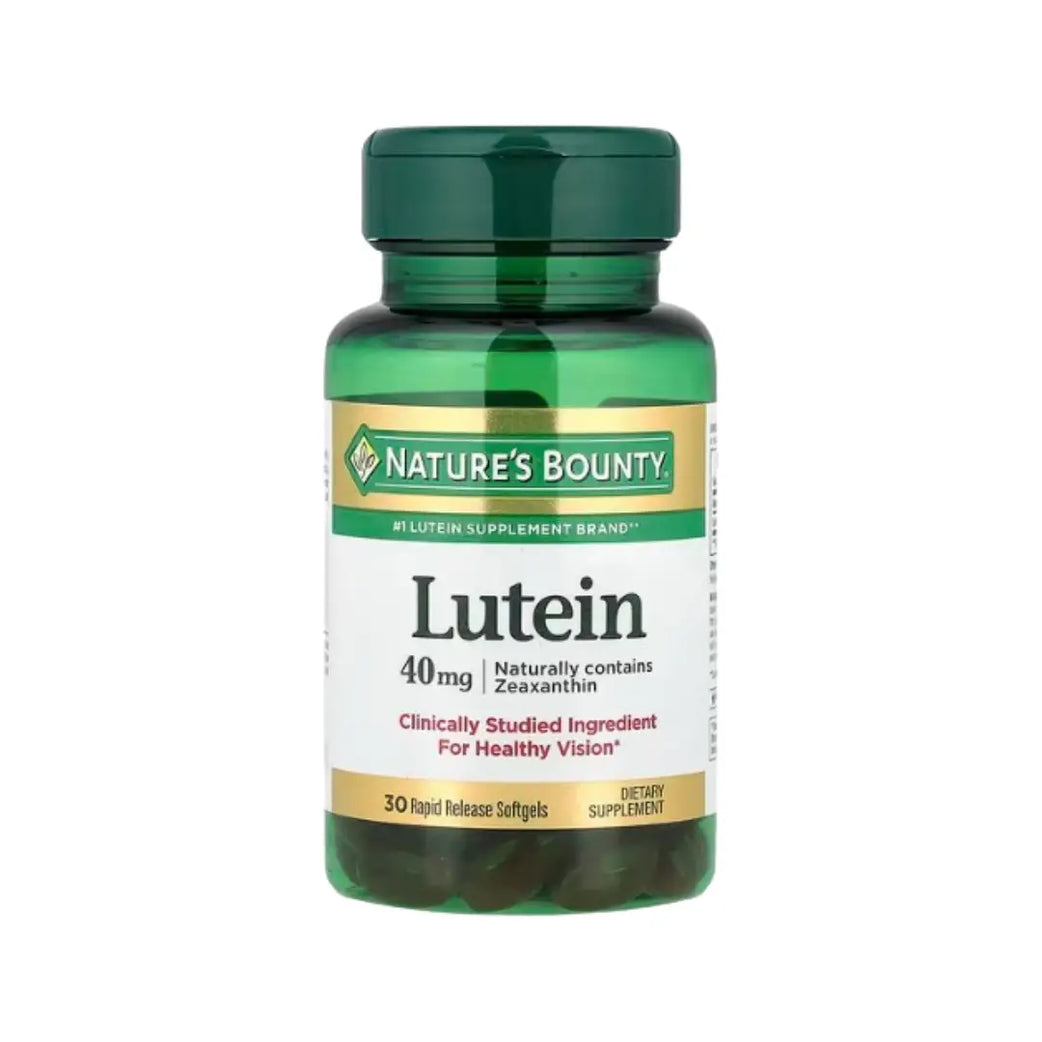Nature’s Bounty Lutein 40mg 30 Softgels for eye health and vision support