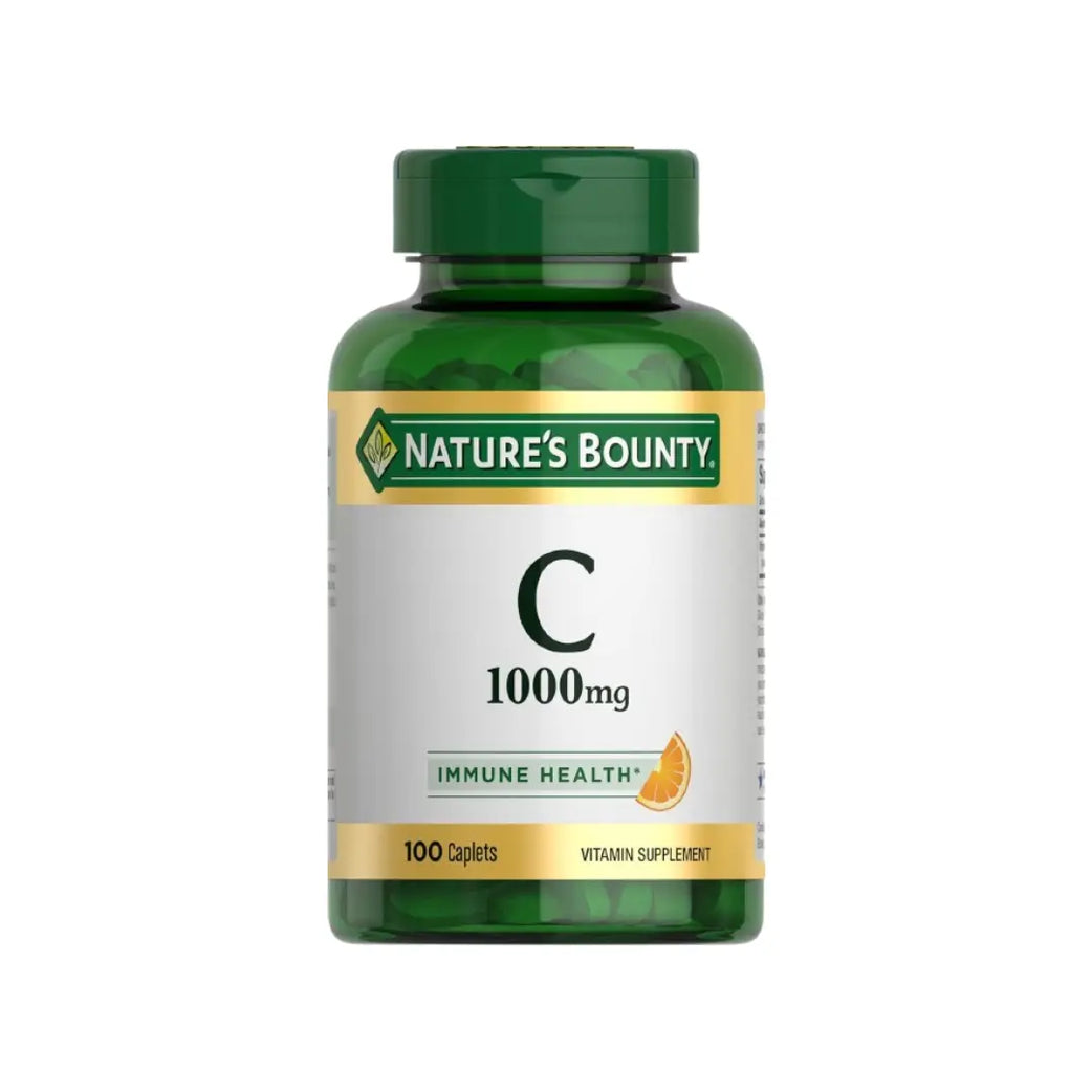 Nature’s Bounty Vitamin C 1000mg Caplets 100 Count – Antioxidant Vitamin Supplement for Daily Nutritional Support