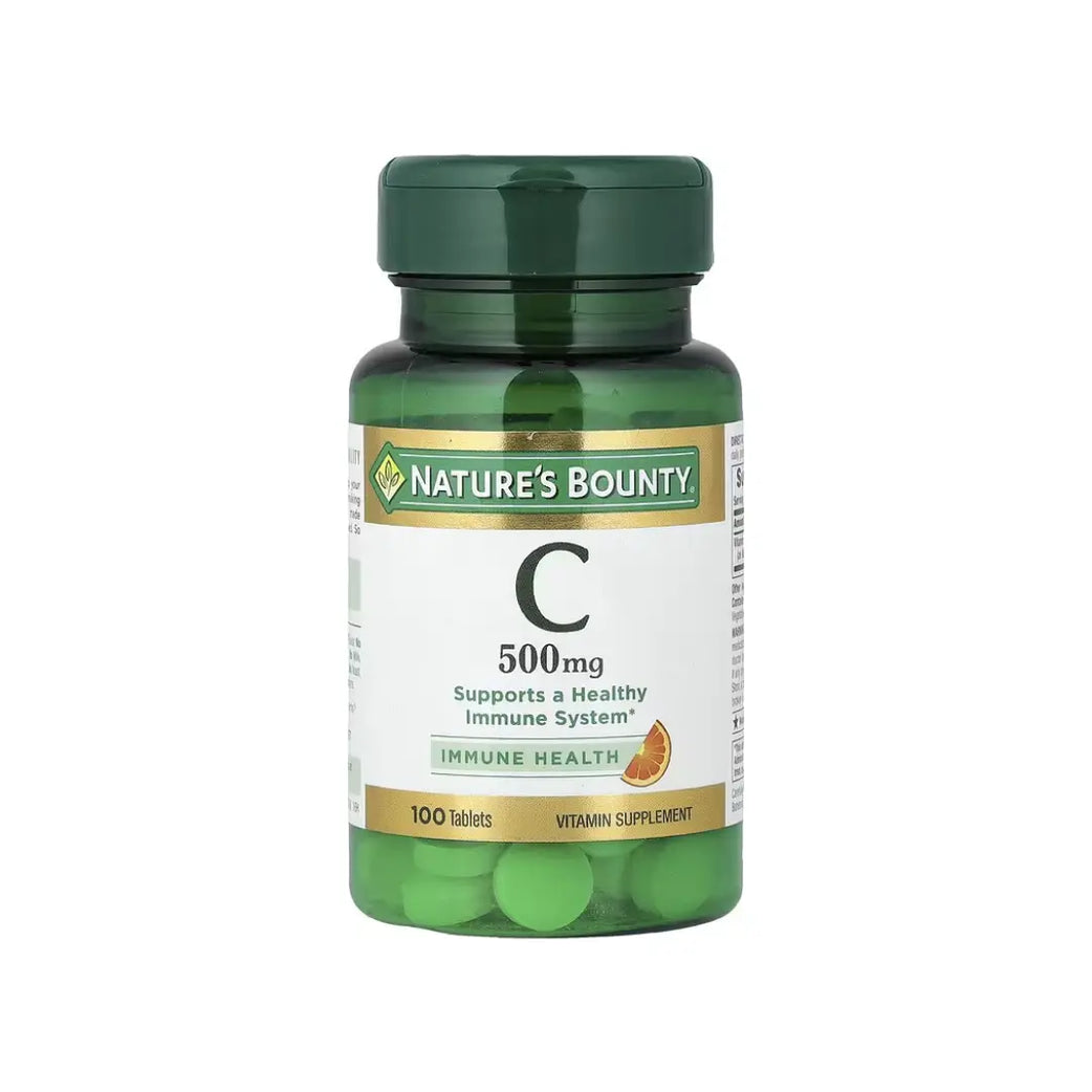 Nature's Bounty Vitamin C 500mg Tablets 100 Count – Vitamin C Supplement