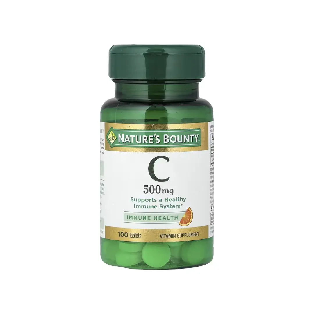 Nature's Bounty Vitamin C 500mg Tablets 100 Count – Vitamin C Supplement