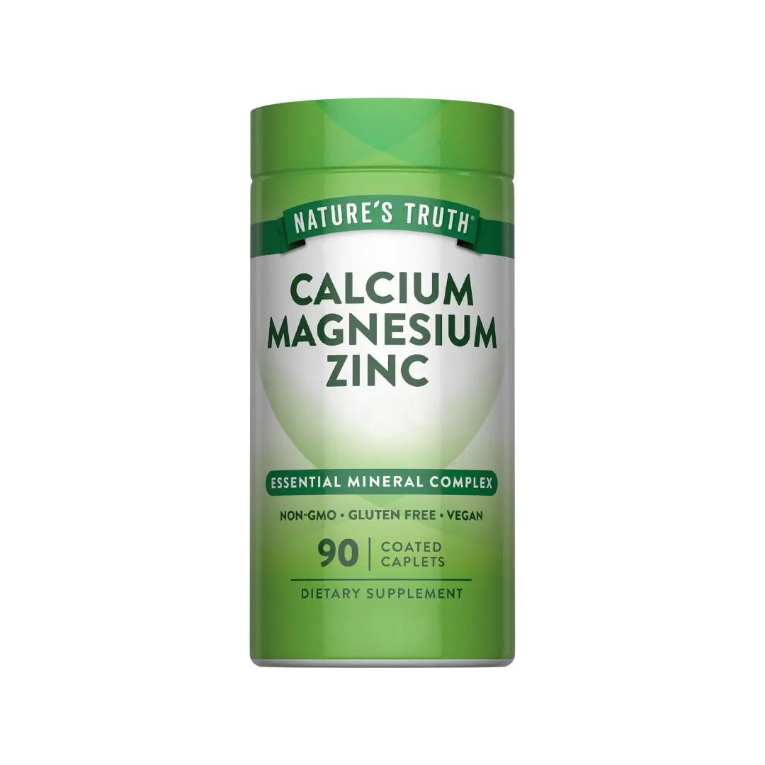 Nature's Truth Calcium Magnesium Zinc Capsules 90s – Calcium, Magnesium & Zinc Supplement