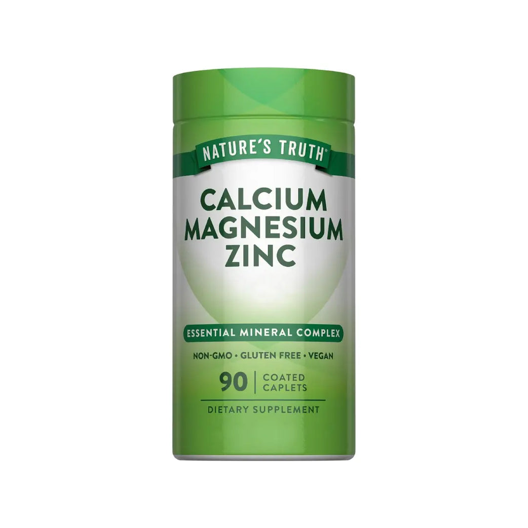 Nature's Truth Calcium Magnesium Zinc Capsules 90s – Calcium, Magnesium & Zinc Supplement