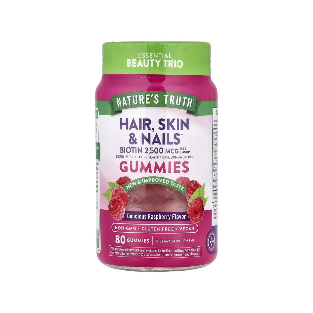 Nature's Truth Hair, Skin & Nails Gummies 80s – Beauty Support Dietary Supplement