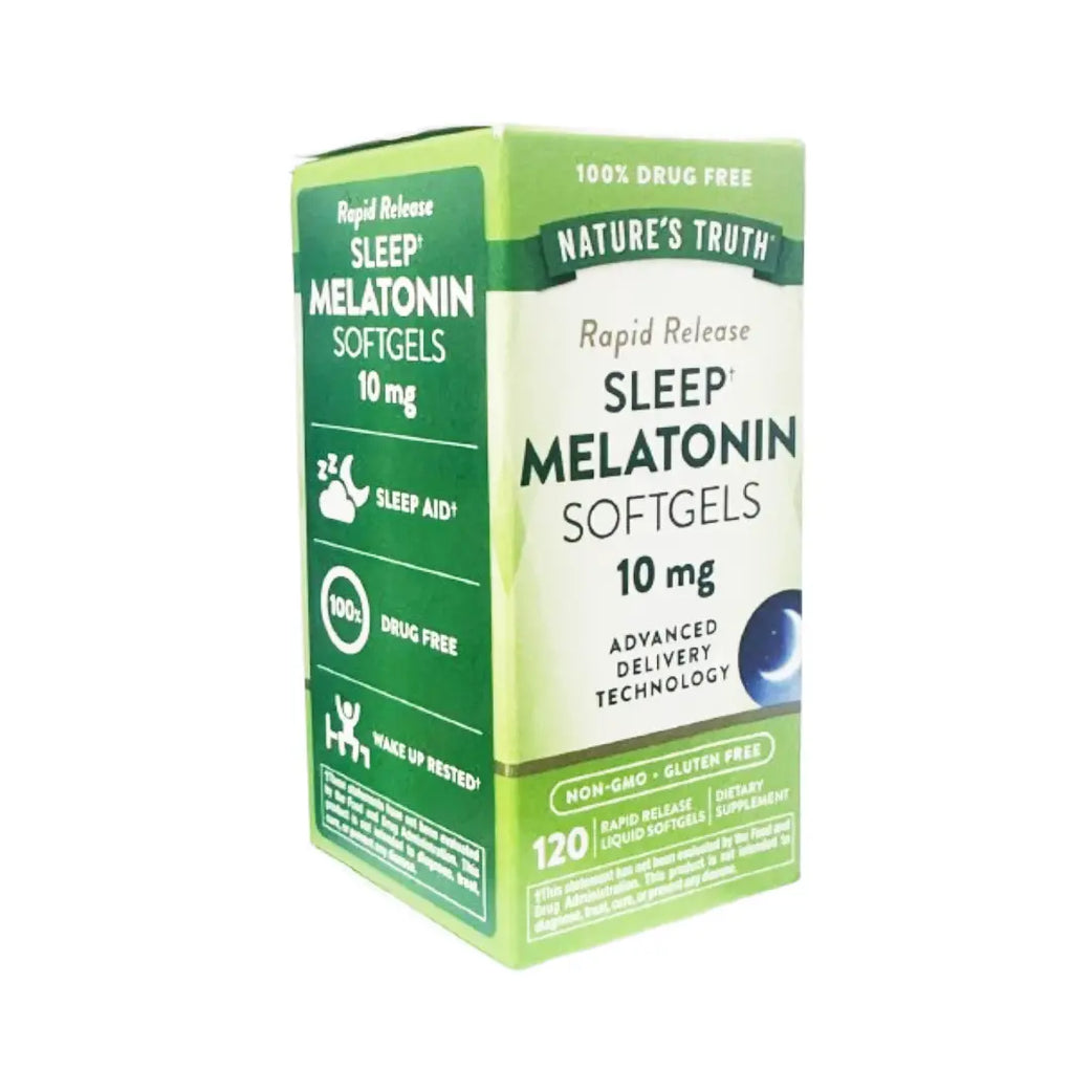 Nature's Truth Sleep Melatonin 10mg Softgels 120s | Nighttime Wellness Support Supplement