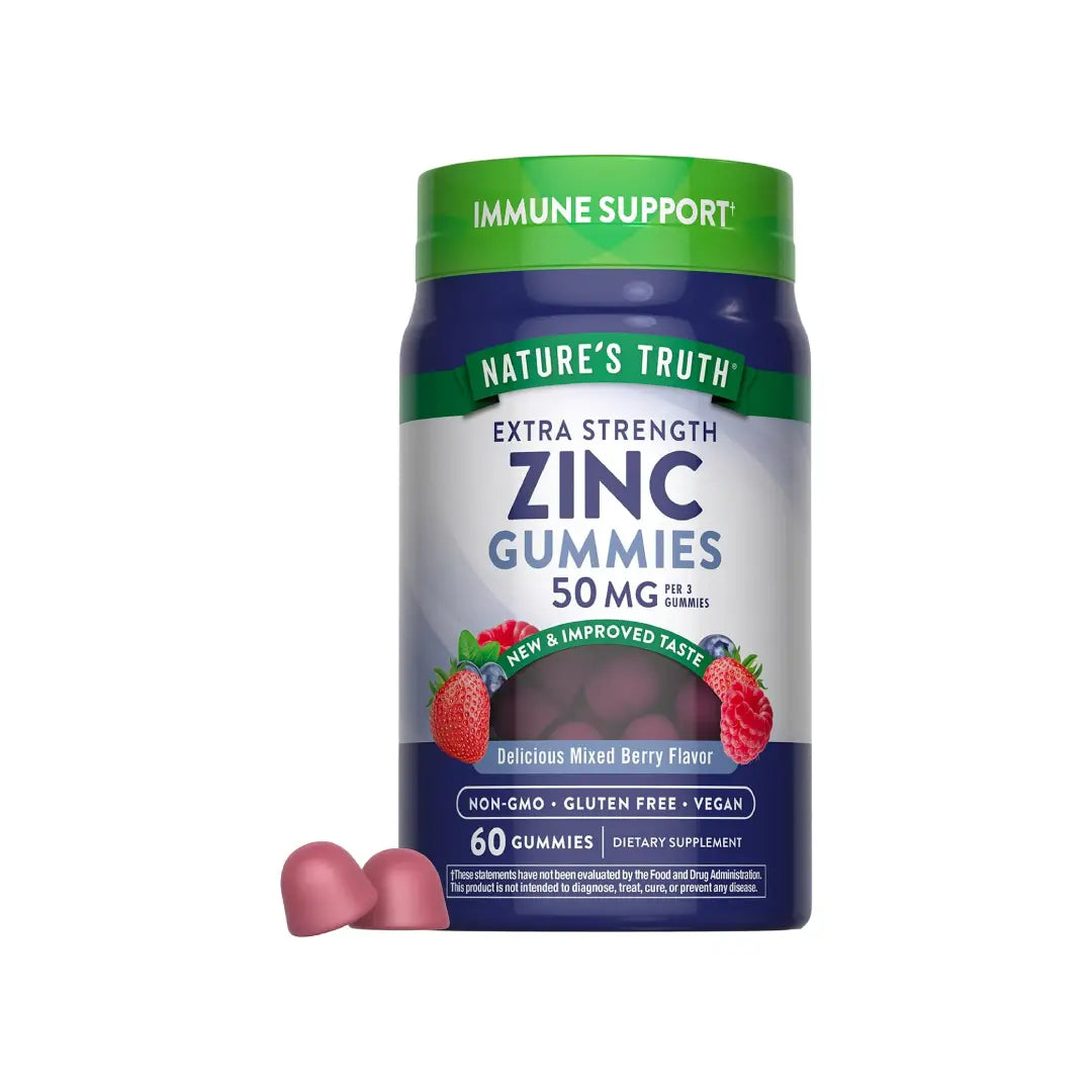Nature's Truth Zinc 50mg Gummies 60s – Zinc Dietary Supplement