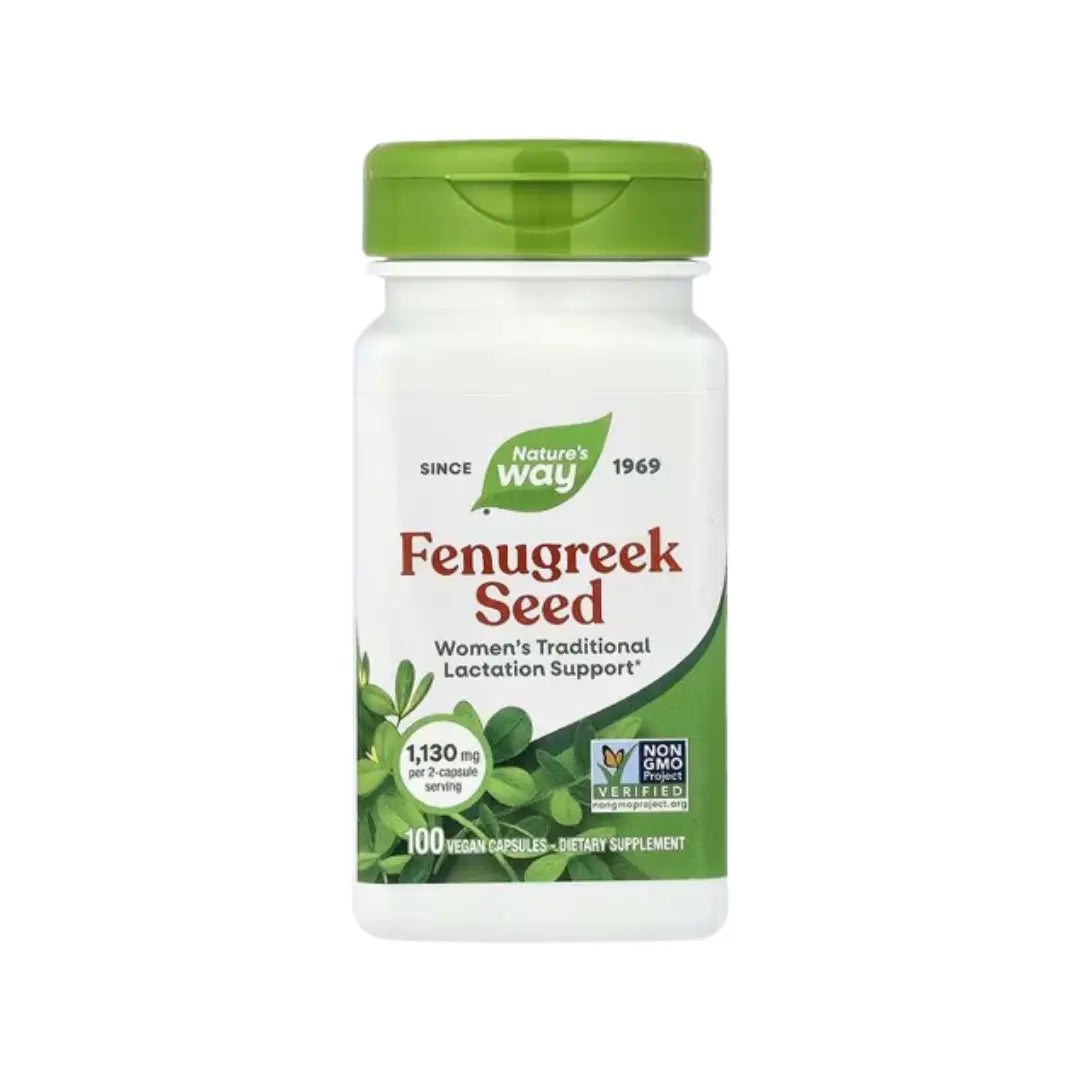 Nature’s Way Fenugreek Seed Capsules 100s – Herbal Supplement for Digestive & Daily Wellness Support